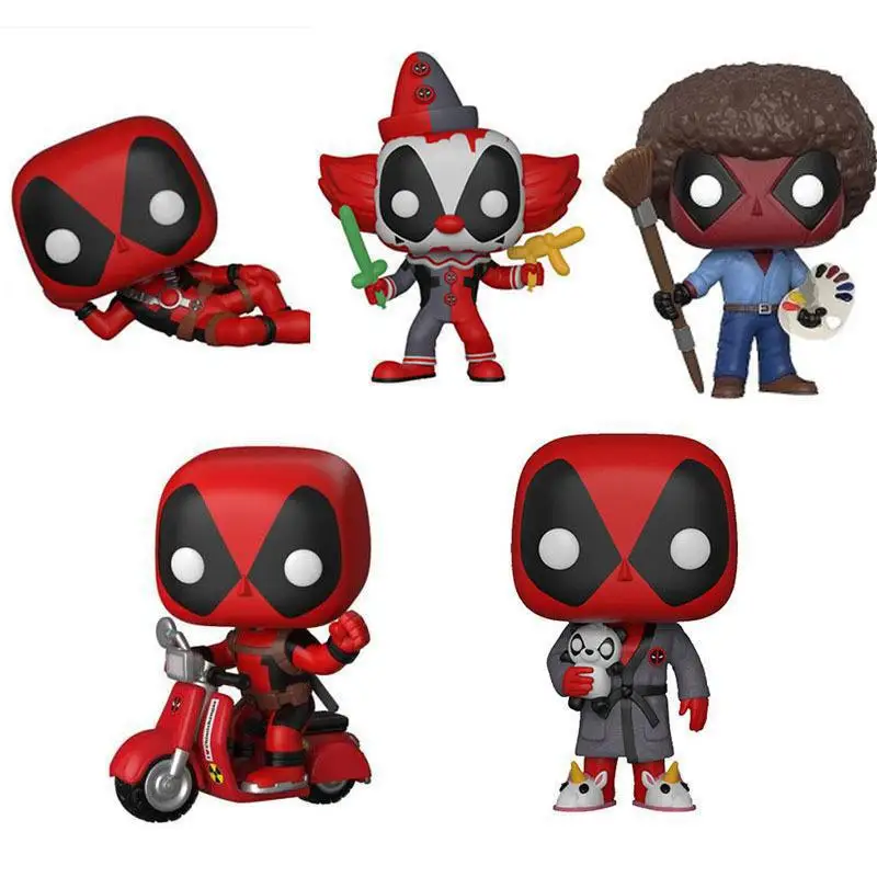 Marvel боевик Дэдпул фигурки Косплей 322 клоун 327 перед сном 319 Bob Ross Bobble Head модель