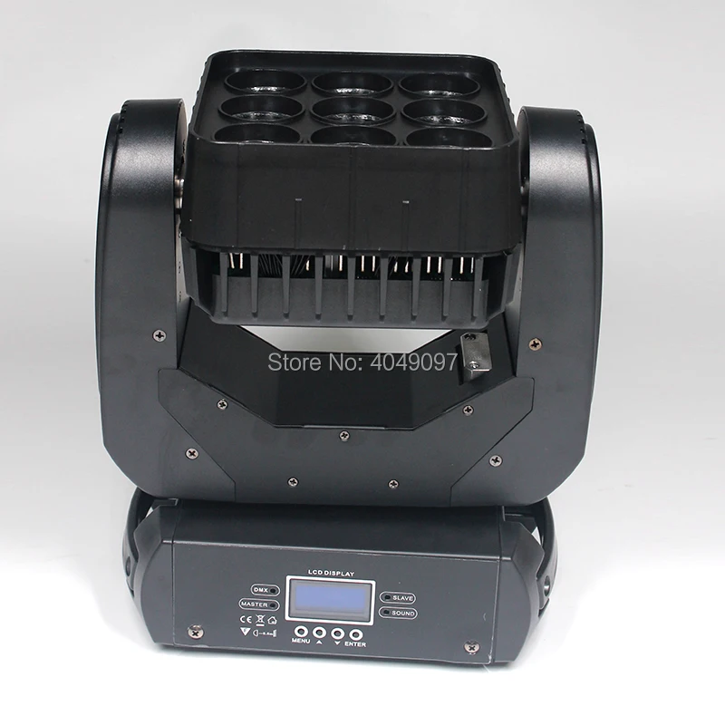 9x12 Вт светодиодный матричный движущийся головной свет DMX512 луч света для