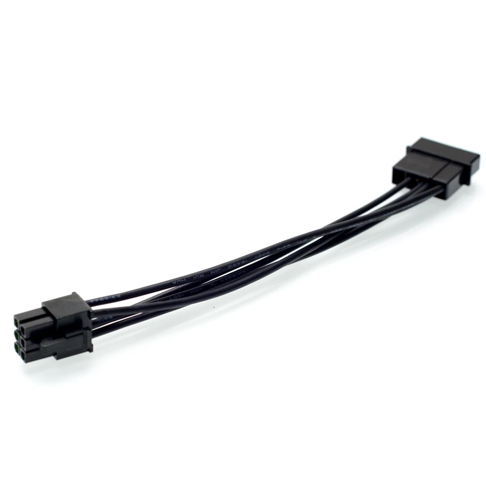 6Pin папа к 4Pin Molex Мужской кабель питания PCI e видеокарта порт D Штекер для nVidia ATI AMD