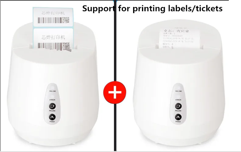 1 шт. беспроводной сканер + принтер для тепловой печати штрихкодов ярлыков стикер