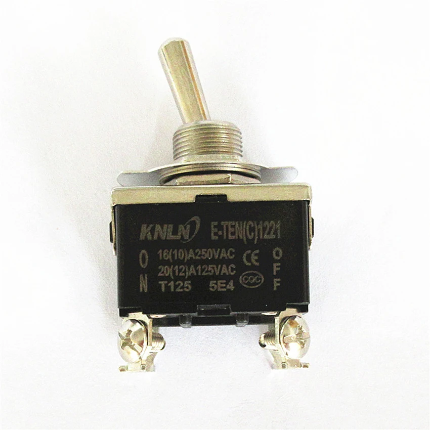1 шт. E-TEN1221 12 мм 4 Pin SPST терминала ВКЛ-ВЫКЛ 16A 250V 20A 125V/AC тумблер TEN1221 | Обустройство