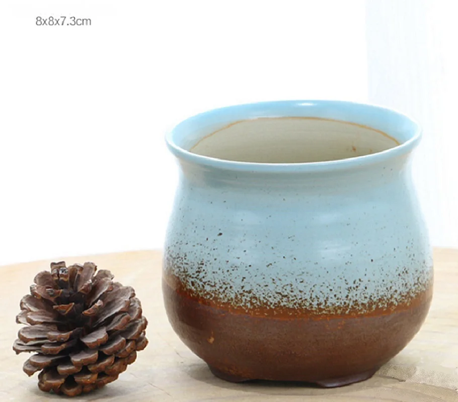 1 шт. керамический цветочный горшок для суккулентов мясистые растения в стиле