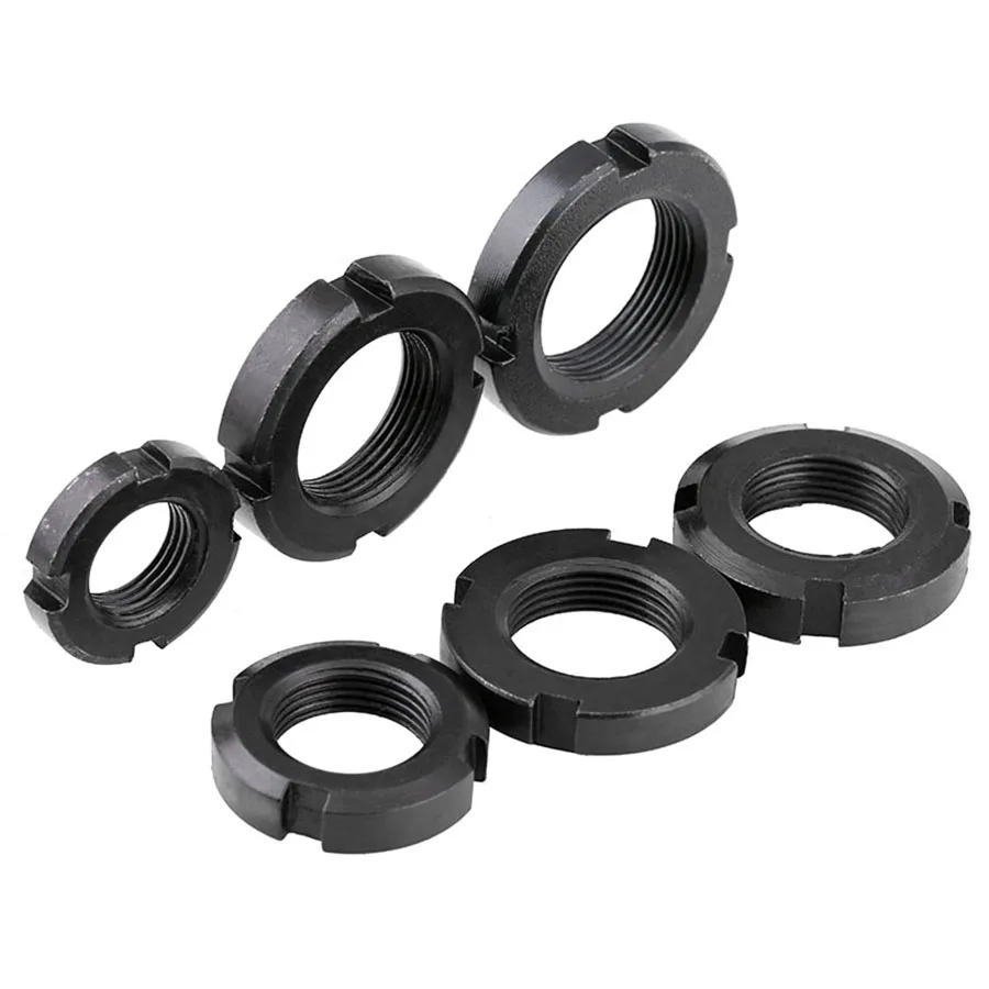 Круглые гайки GB812 1/2/3 шт 4-слотовые M10 M12 M14 M16 M18 M20 M22 M24 M25 M27 M30 M33 M35 M36 M39 M40 M42 |