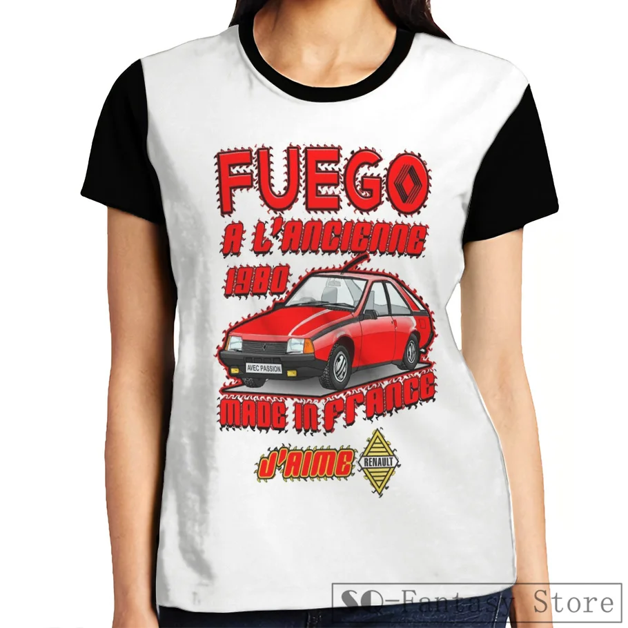 Футболка с принтом Fuego Renault Graphic для мужчин и женщин модная повседневная Милая