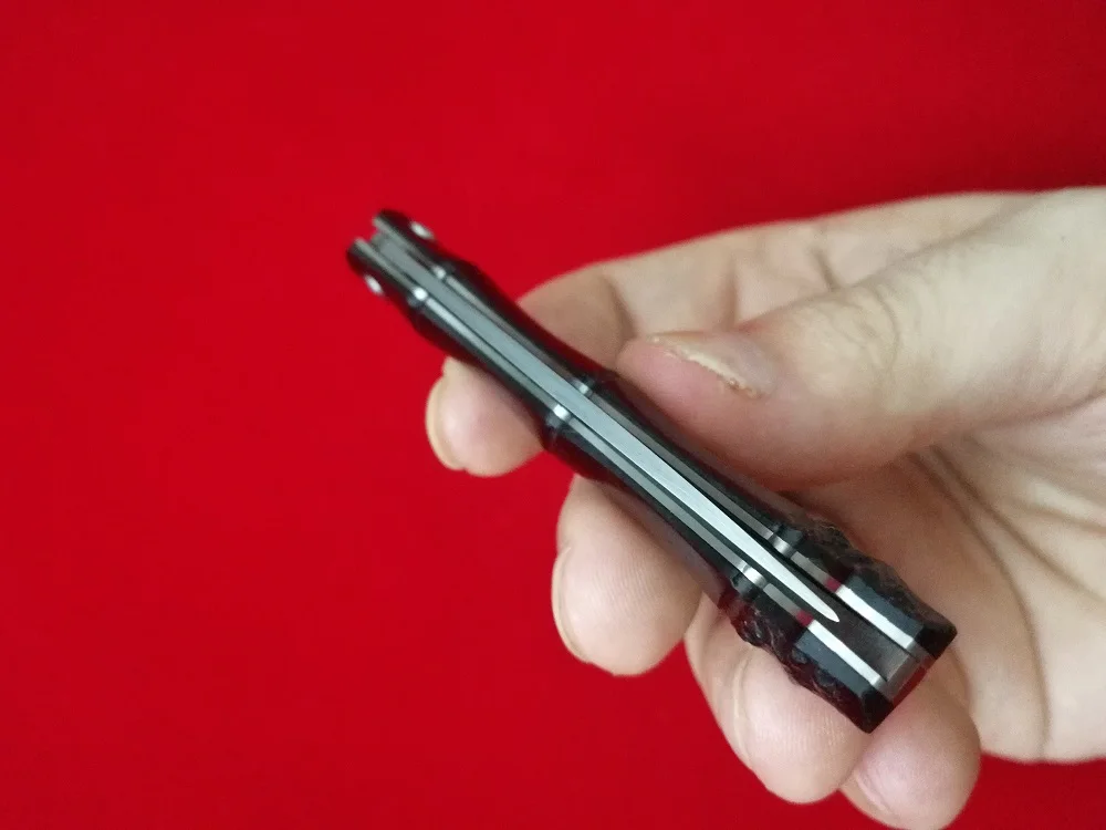 Фирма jonnyjamie UK PEN1 карманный нож складное лезвие VG10 Дамасская сталь с черной эбеновой ручкой резьба по дереву мини EDC нож s