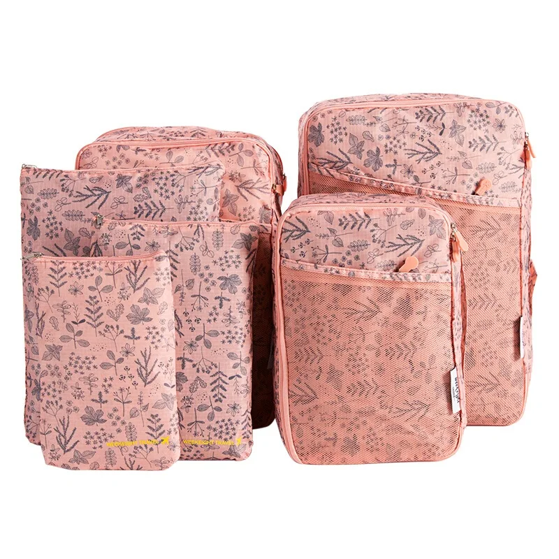6pcs/lot Waterproof Breathable Travel Bag Set Large Capacity Clothes Storage Suitcase Finishing Organizer Pouch | Багаж и сумки