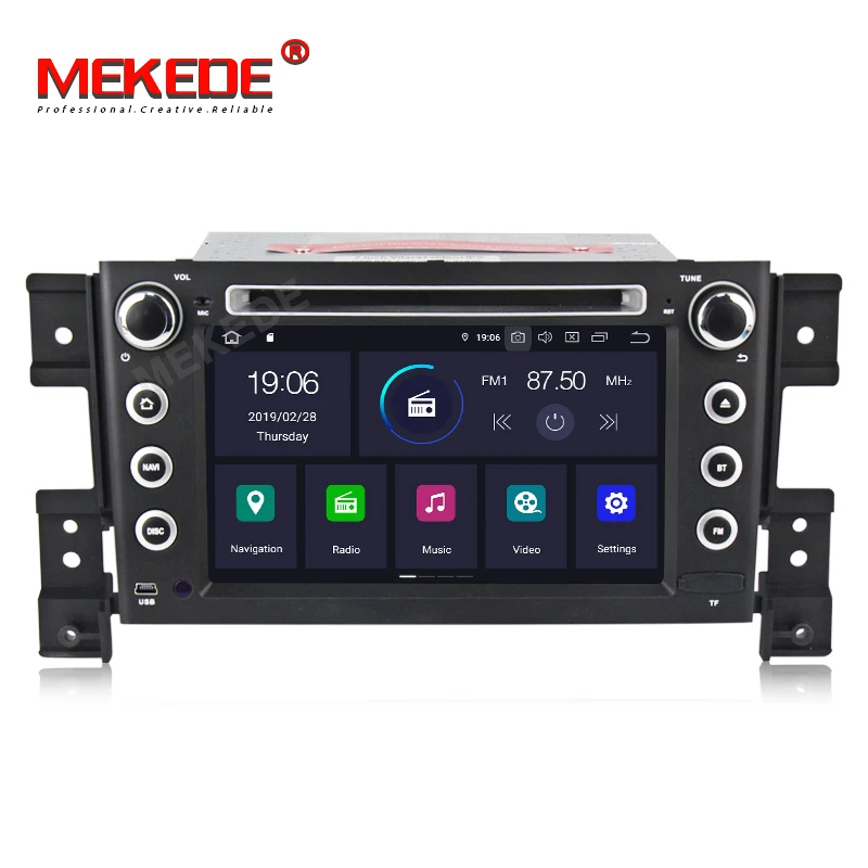 MEKEDE Android 9 0 IPS DSP Автомобильный GPS навигатор dvd плеер для Suzuki Vitra с RDS DAB + DVR Бесплатная