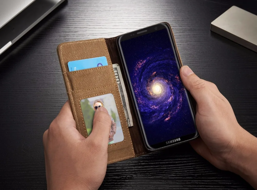 Чехол-книжка Me, Джинсовый чехол для samsung Galaxy S8, S9 Plus, Note 8, чехол-кошелек с подставкой для samsung Galaxy S8 Plus, S8+ S7 Edge, ковбойский чехол