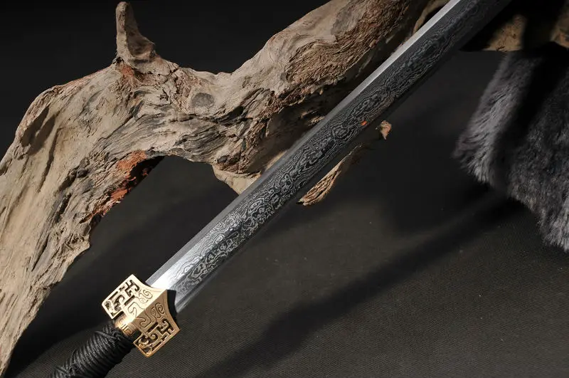 Медный фитинг китайский меч династии Хань прямые полное лезвие Тан коллекция