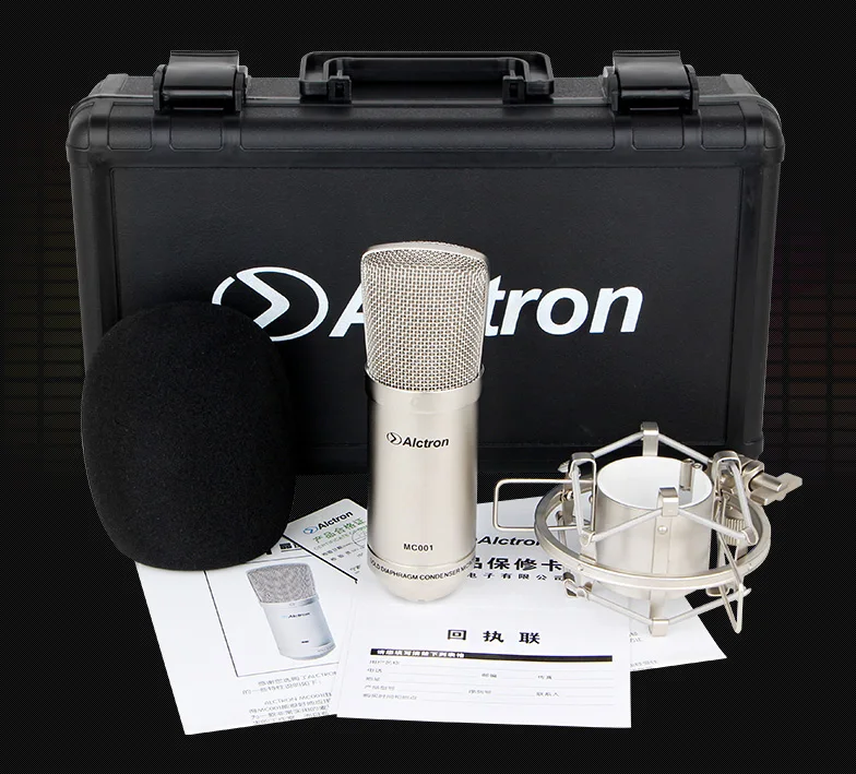 Высокое качество Alctron MC001 конденсаторный микрофон pro Студийный для записи с