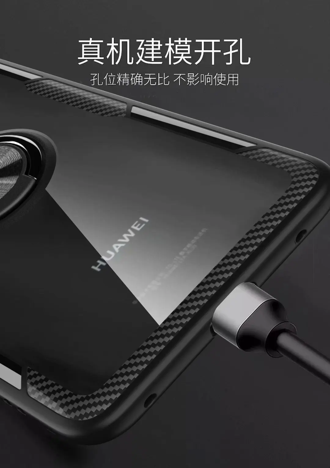 Для huawei mate 20 Pro Чехол с кольцом-подставкой магнит прозрачный противоударный защитный чехол на заднюю панель для huawei mate 20 20pro