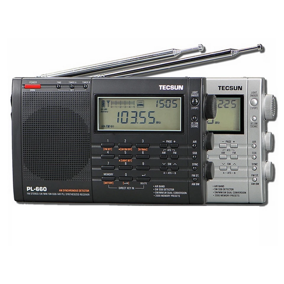 PL-660 PLL SSB VHF AIR Band радио приемник FM/MW/SW/LW многодиапазонный двойной TECSUN T0143