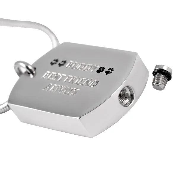 IJD8022 прямоугольный подвесной жетон для собак кремации Лучший друг всегда