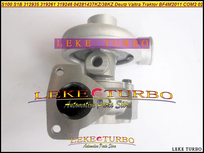 Turbo S100 S1B 312935 319261 319246 319247 04281437KZ 04281438KZ Турбокомпрессор Deutz Valtra трактор BF4M2011 COM2 3.11L