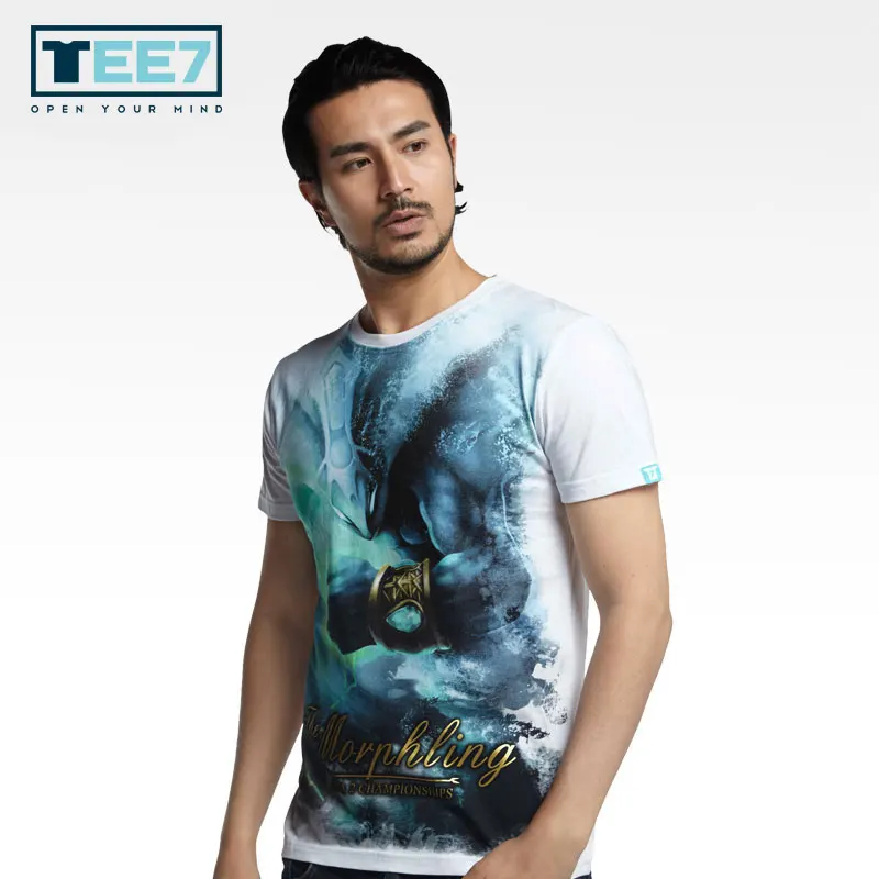 TEE7 Для мужчин короткий рукав Футболка игра для dota2 Phantom Assassin каэл хлопок