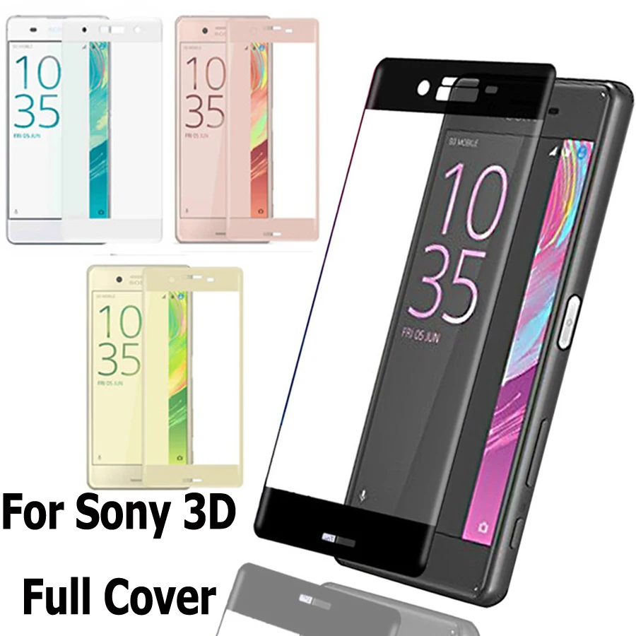 Для Sony Xperia XZ X Закаленное Стекло полное покрытие Защита экрана для Z A Dual F8332 F5122