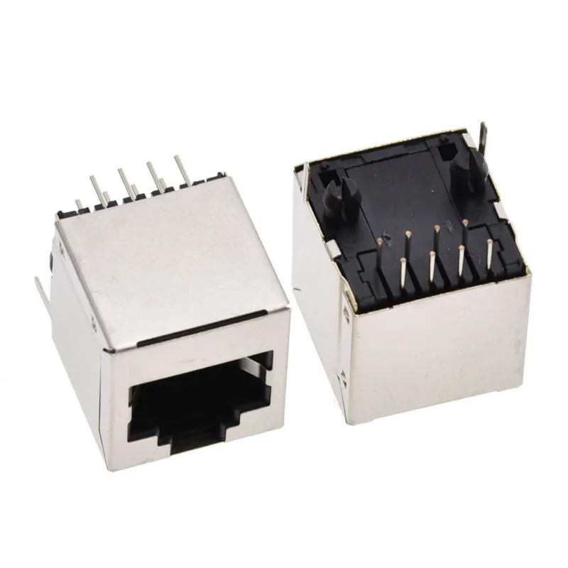EziUsin вертикальный 8P8C RJ45 5224 сетевой разъем интерфейсный кабель экранированный