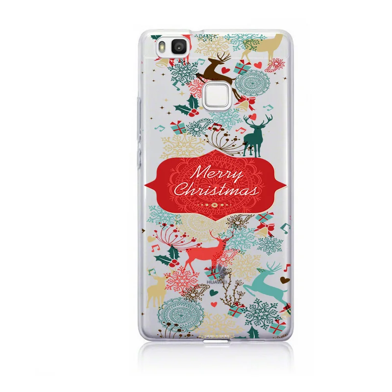 Мягкий чехол из ТПУ с Санта Клаус для huawei P Smart P20 Lite Mate 10 lite P8 P10 P9 mini Coque кошка друзей