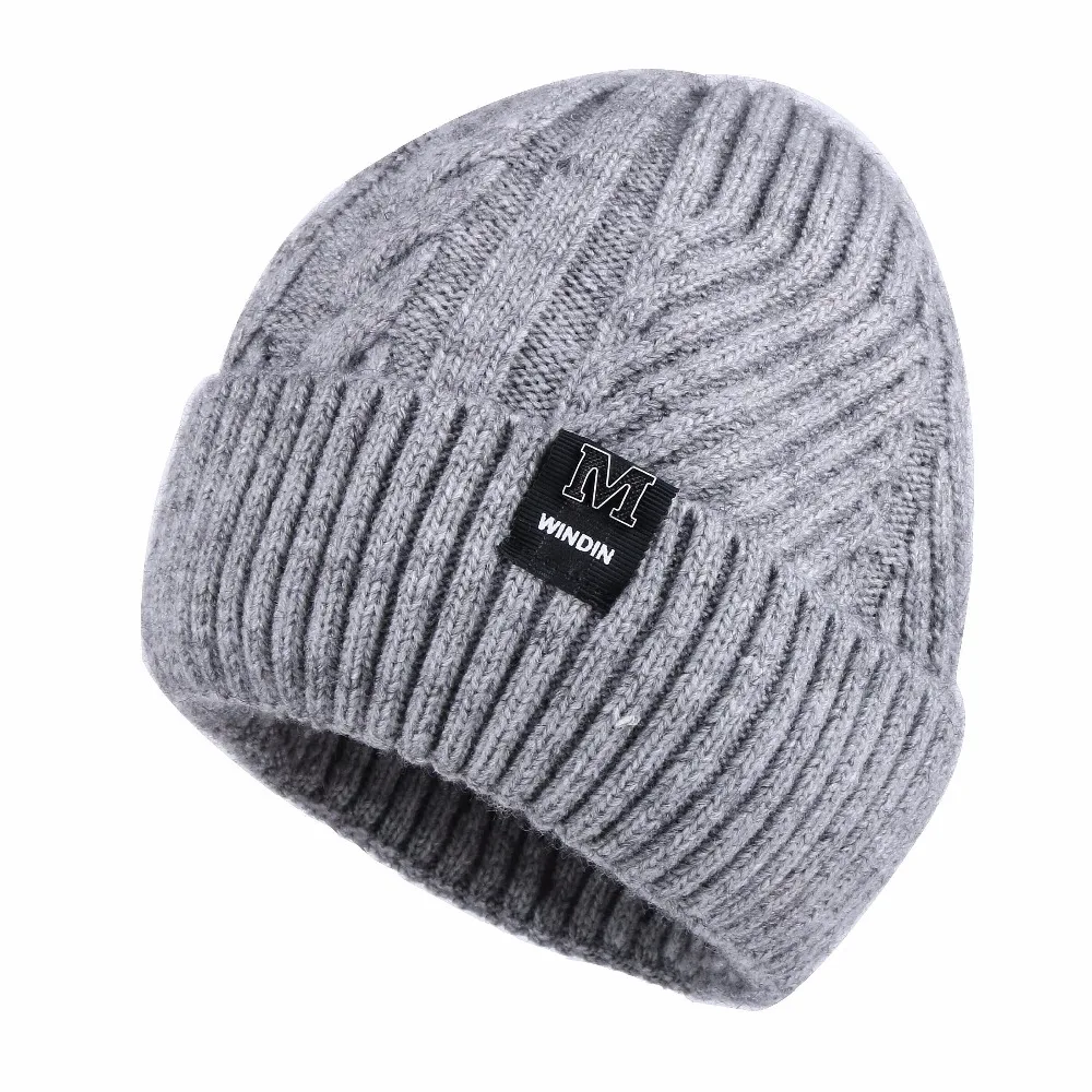 Новинка 2019 года для мужчин женщин Повседневное вязаные шапочки зимние шапки