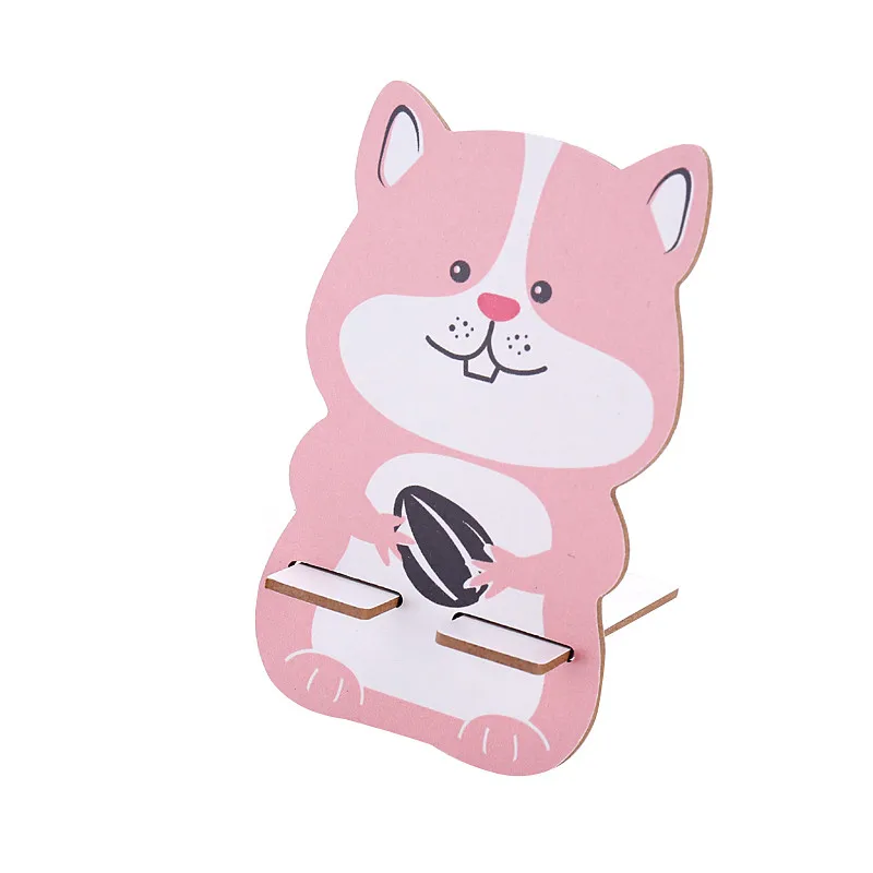 pink squirrel Держатели и стойки для хранения хранение мобильных телефонов стойка креативная мультяшная стойка прикроватная настольная Часы кино настольные часы планшет с ТВ - Цвет: pink squirrel