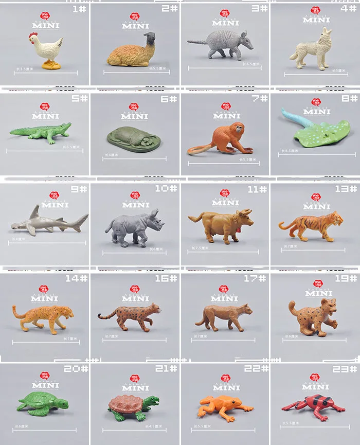 24 шт. детские фигурки животных Джунгли|model crocodile|model toy partstoy bead |