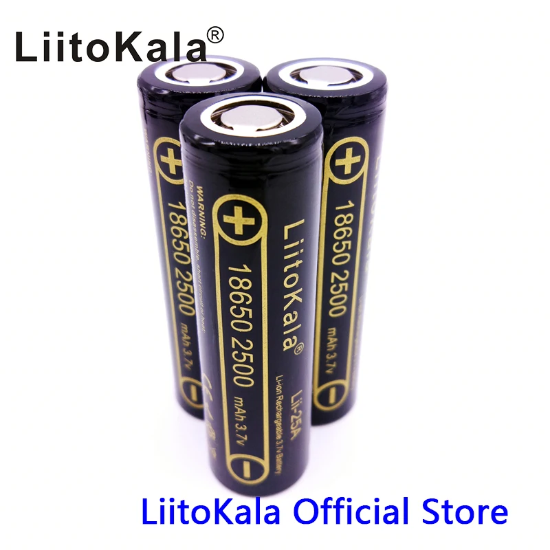 HK LiitoKala Lii 25A 3 6 В 18650 2500 мАч литий ионная батарея макс. 10А загрузка электронных