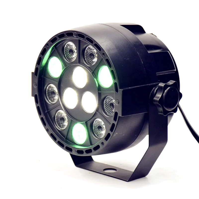 Сценический плоский светодиодный прожектор Par RGBW DMX512 3 Вт 12 светодиодов