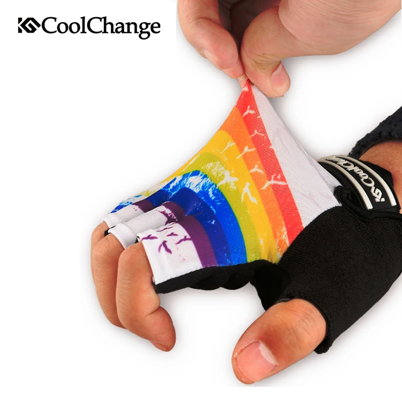 Велосипедные перчатки CoolChange на полпальца для мужчин и женщин летние
