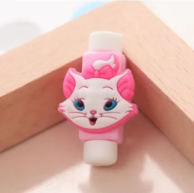 4 шт. защита для кабеля USB зарядное устройство кабель для передачи данных защитный чехол для кабеля для iPhone кабель для зарядного устройства - Цвет: Красный