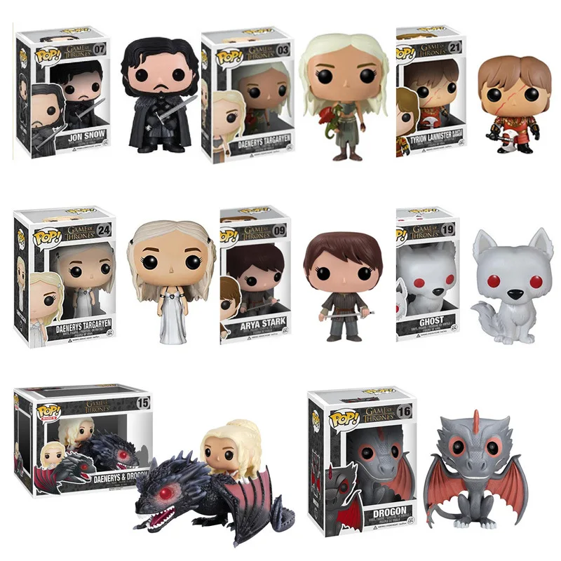 Funko pop TV: Игра престолов dazenerys Night King серый червь черный дракон Джон виниловые