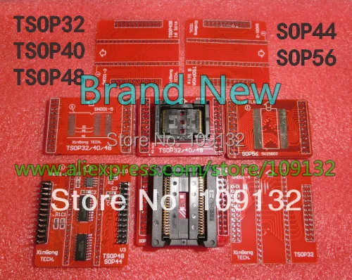 Новые оригинальные адаптеры MiniPro TL866 универсальный программатор TSOP32 TSOP40 TSOP48 SOP44
