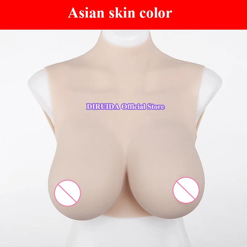Asian skin color Большая чашка имитация из силикона большая грудь массажер формирует поддельные груди массаж для увеличения груди Грудь увеличение груди массажер - Цвет: Asian skin color