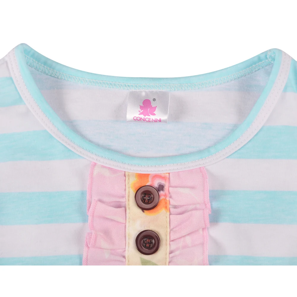 Новое поступление весенне летний детский комбинезон одежда в синюю полоску с