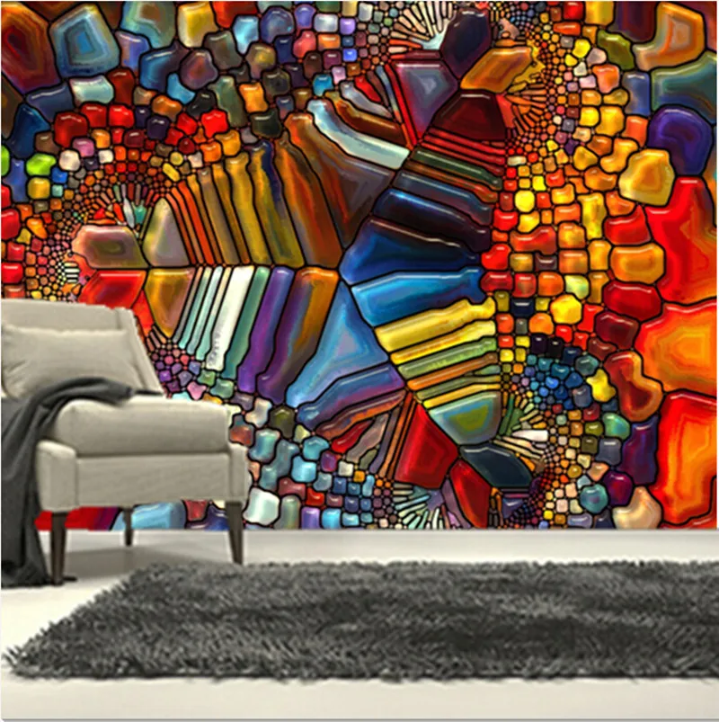 Новейшие 3D обои текстура абстракции Графические ТВ стены гостиной дивана