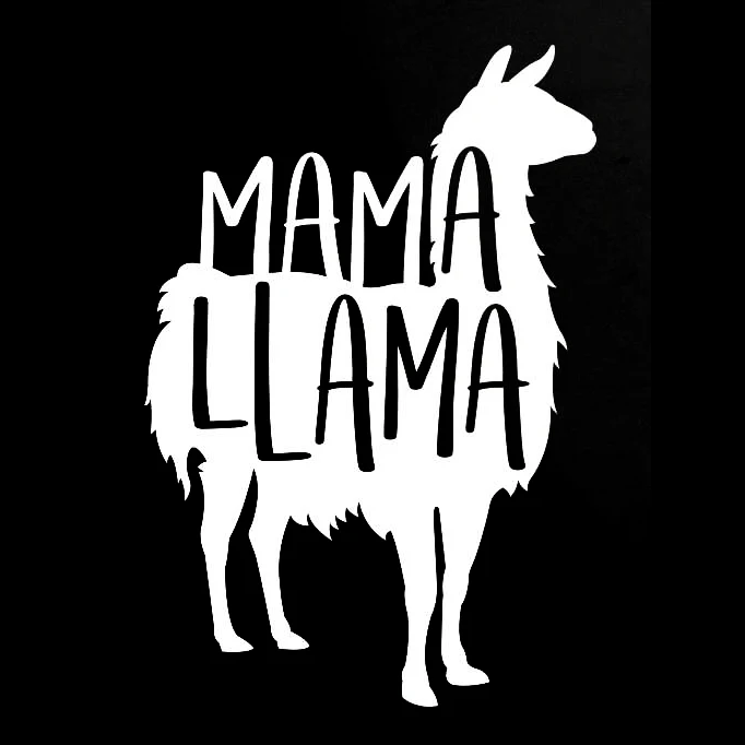 Mama Llama виниловые наклейки для окон автомобильные хит продаж милые с животными L403 -
