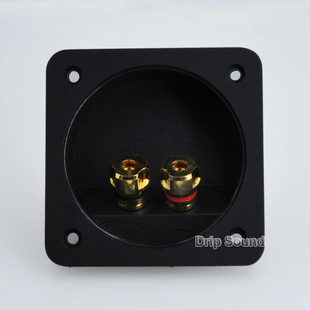 2pcs 2-Way Speaker Junction Box Copper Wiring Terminal Binding Post 80x80mm #9 | Электроника