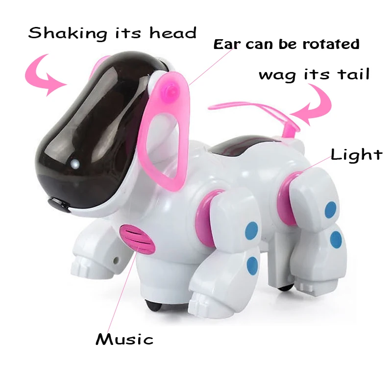 FlyBird Электронные Домашние животные робот Подушка собака с музыкальным светом