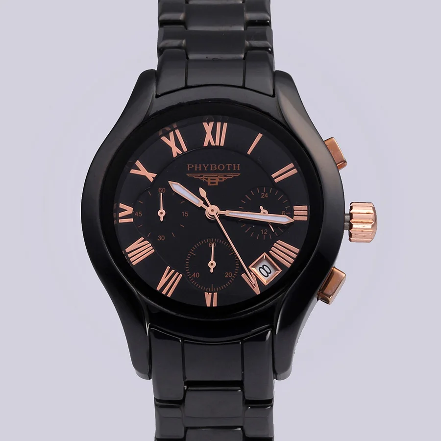 Новые мужские спортивные часы phyboth PB1410/1411 керамические наручные японские