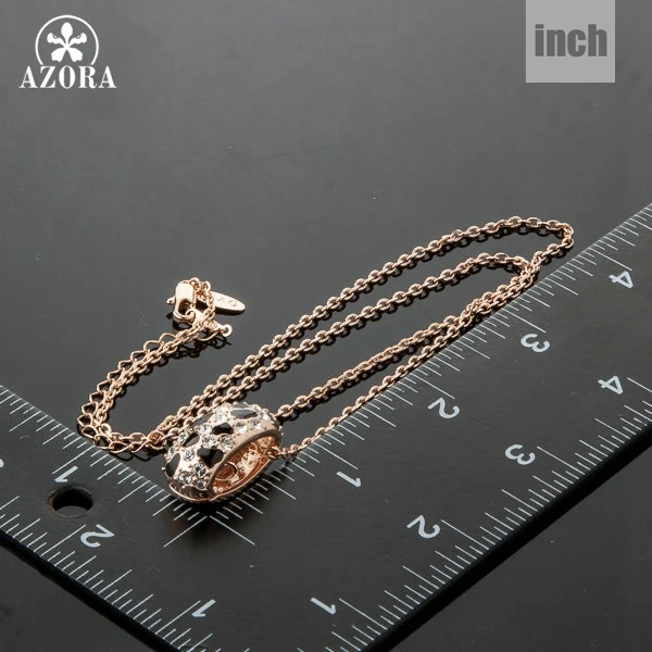 Ожерелье с леопардовым принтом AZORA розовое золото магнитным лечебным камнем