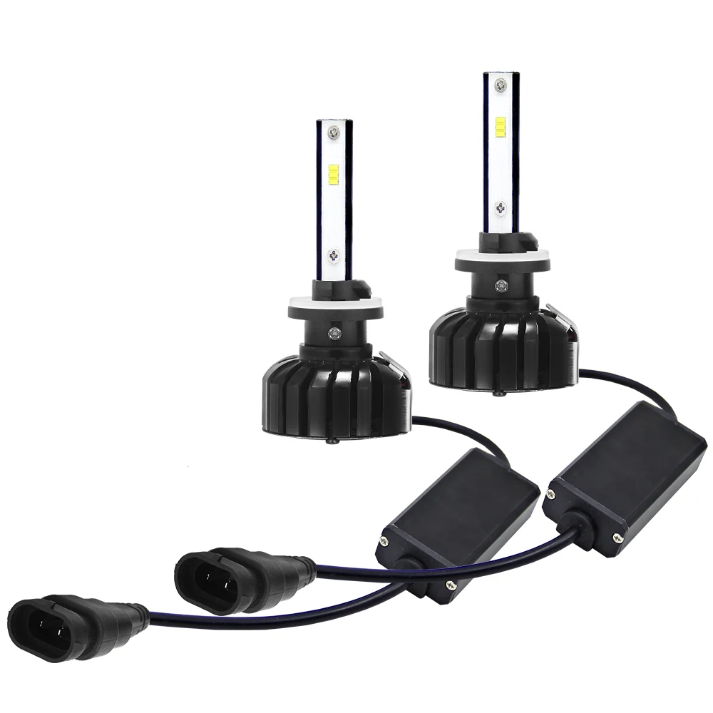 1 пара LS01 F7 LED H27/880/881 автомобильные 8000LM фары освещение 6000K лампа заменить 80 Вт W/анти