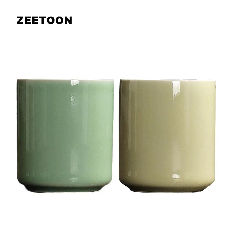 Винтажная кружка Longquan Celadon прямая чашка для кофе молока вина офисные кружки воды | Чашки и соусницы -32991454484