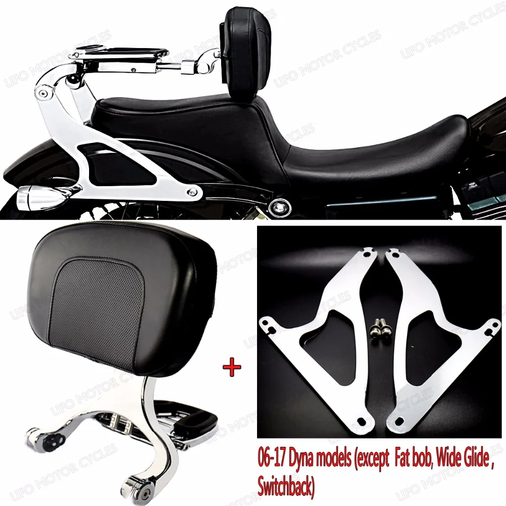 Фиксированное Крепление и пассажирская спинка водителя для Harley Dyna Street Bob Low Rider 06 15