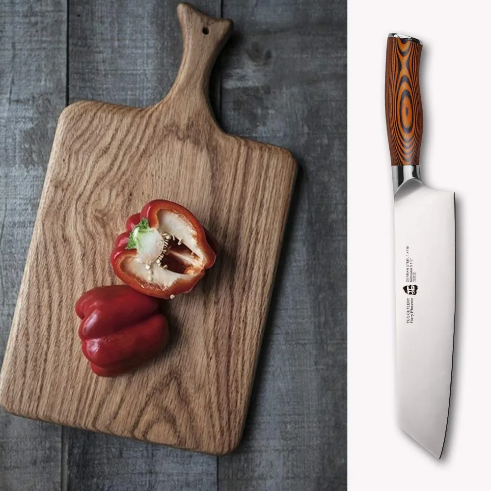 TUO столовые приборы Kiritsuke нож немецкий HC кухонный из нержавеющей стали для овощей