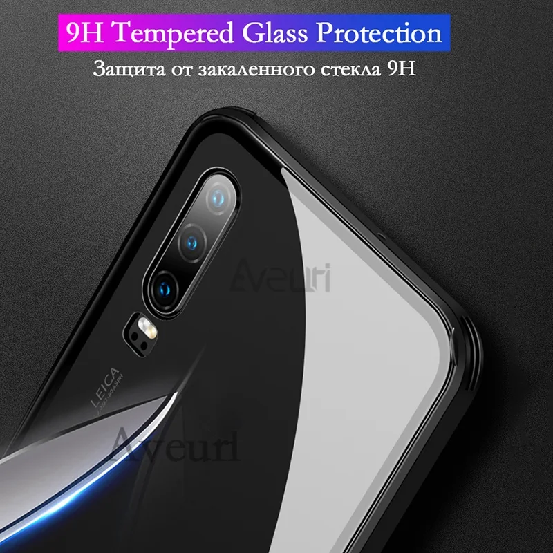 Aveuri стеклянный чехол для телефона Huawei P20 P30 Pro Lite Coque 9H закаленное покрытие Mate 20 Honor