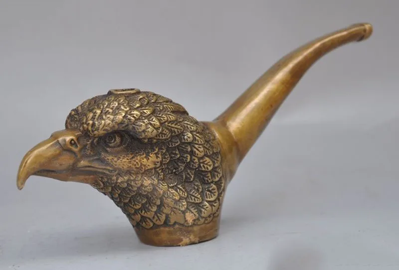 Мешочек для табака с головой орла из чистой бронзы 7 дюймов | Дом и сад