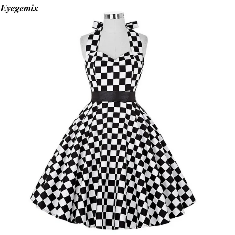 Платье женское винтажное без рукавов с ремнем|halter dress|dress withdress with belt |