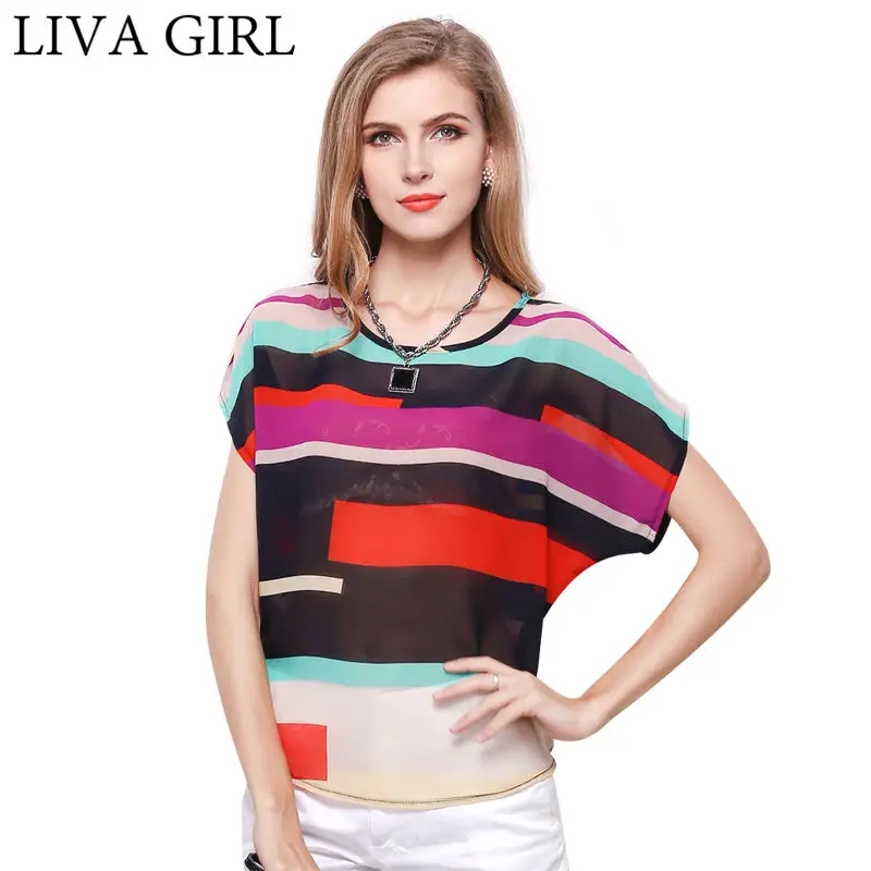 LIVAGIRL 2018 Новая модная женская летняя футболка женские с коротким рукавом офисные