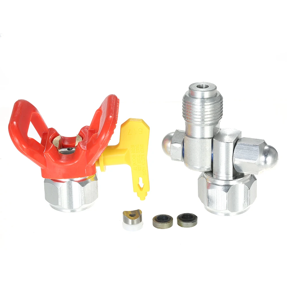 

7/8" F-7/8" M Universal Swivel Joint + Sprayer Base Guard & 517 Tip for Airless Spray Gun paint gun of Airless Spraying Machine