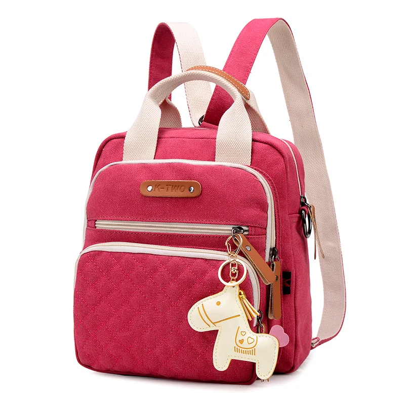 Multifunction women's shoulder bag mini backpack female rucksacks for girls travel women school bagpack woman canvas bags | Багаж и