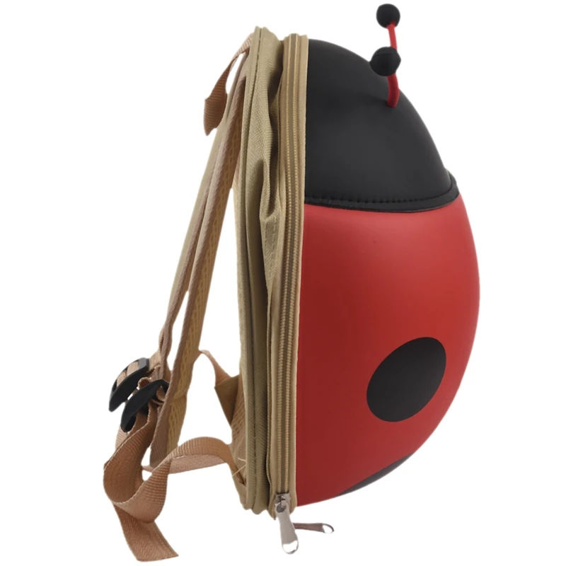 Детский рюкзак с мультяшным жуком красная сумка через плечо на молнии для